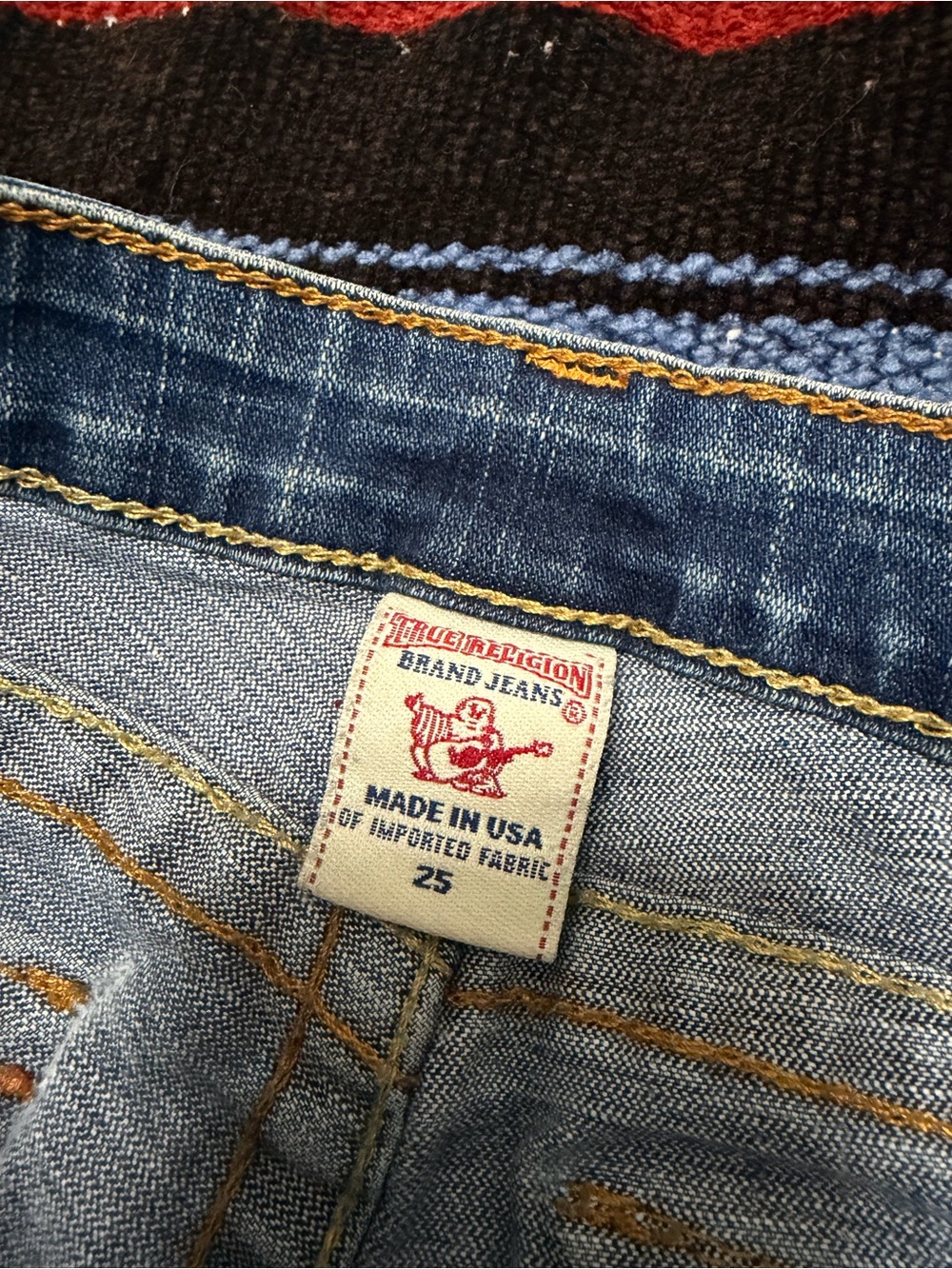 True Religion Y2K very low rise jeans size 25 - Picture 3 of 9